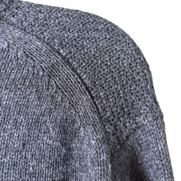 Banana Republic Men’s Zip-Up Sweater Gray Collar Knit Cardigan Winter Wear - Picture 6 of 8